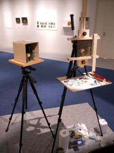 銅板油彩画の制作　デモンストレーション